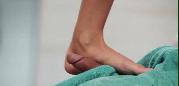  Honeys feet spermed over